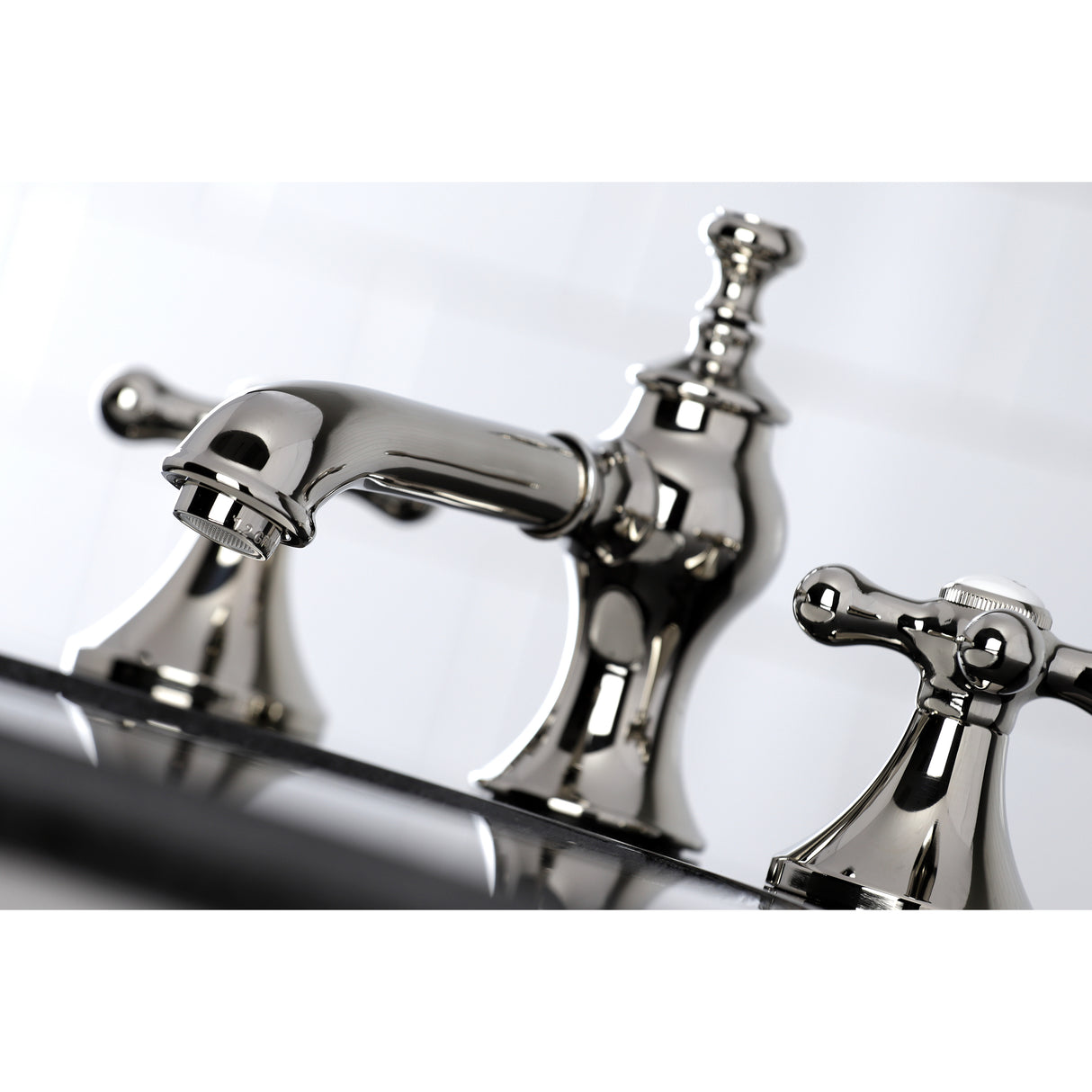 Vintage 8 In. Two-handle 3-Hole Deck Mount Widespread Bathroom Sink Faucet