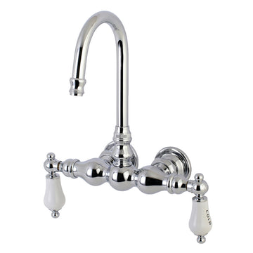 Vintage 3.4" Wall Mount Two Handle Tub Faucet