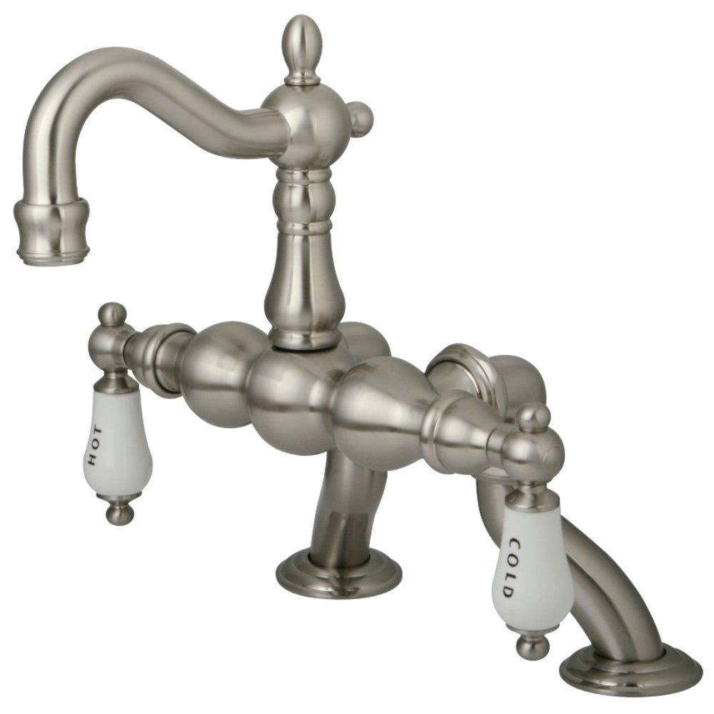 Vintage Clawfoot Tub Faucet With Handshower & Two Inch Risers