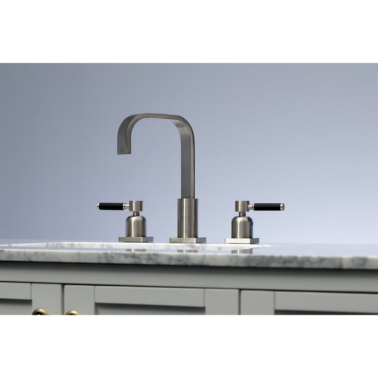 Kaiser 8" Widespread Bathroom Faucet, Brushed Nickel