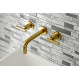 Manhattan 2-Handle 8 inch Wall Mount Bathroom Faucet