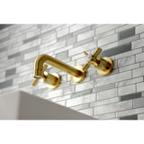 Millennium Two Handle Wall Mount Bathroom Faucet