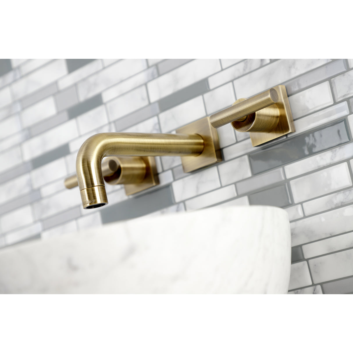 Manhattan Two-Handle Wall Mount Bathroom Faucet