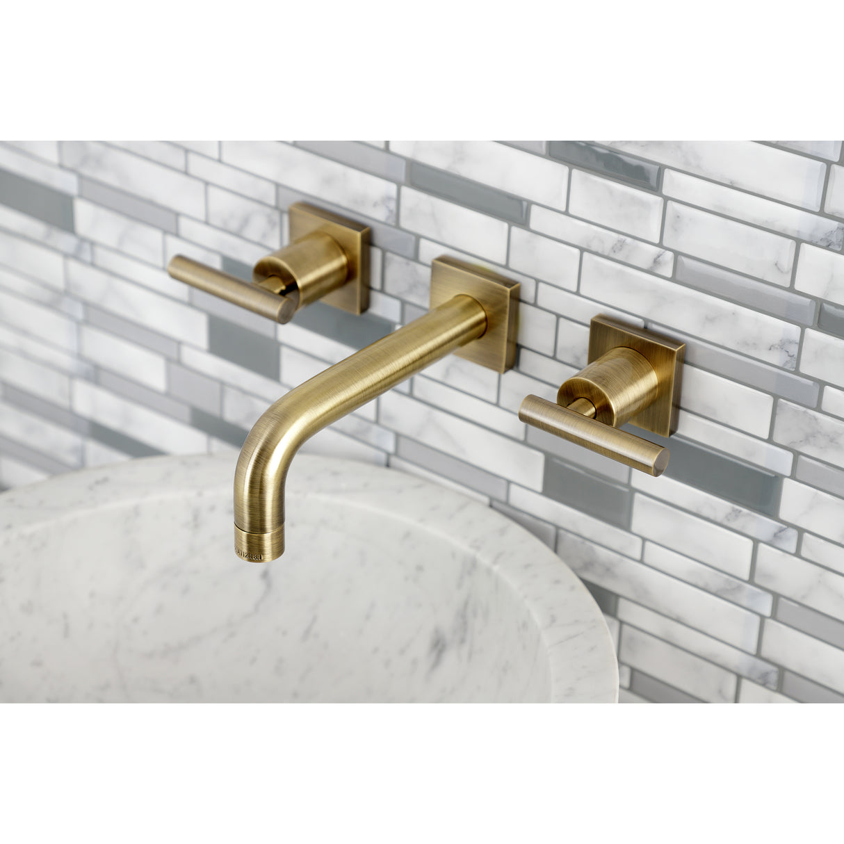 Manhattan Two-Handle Wall Mount Bathroom Faucet