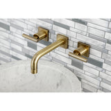 Manhattan Two-Handle Wall Mount Bathroom Faucet