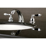 NuWave French Widespread Bathroom Faucet In 5.3" Spout Reach