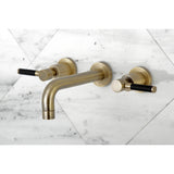 Kaiser Easy To Clean Two Handle Wall Mount Bathroom Faucet