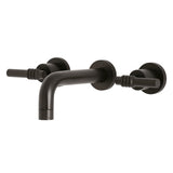 Milano 2-Handle 8 inch Wall Mount Bathroom Faucet