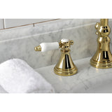 Bel Air Widespread Bathroom Faucet with Brass Pop Up - BUILDMYPLACE