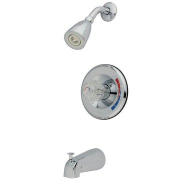 Chatham Single Acrylic Handle Tub & Shower Faucet, Polished Chrome