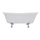 Cast Iron Double Slipper Clawfoot Tub (No Faucet Drillings)