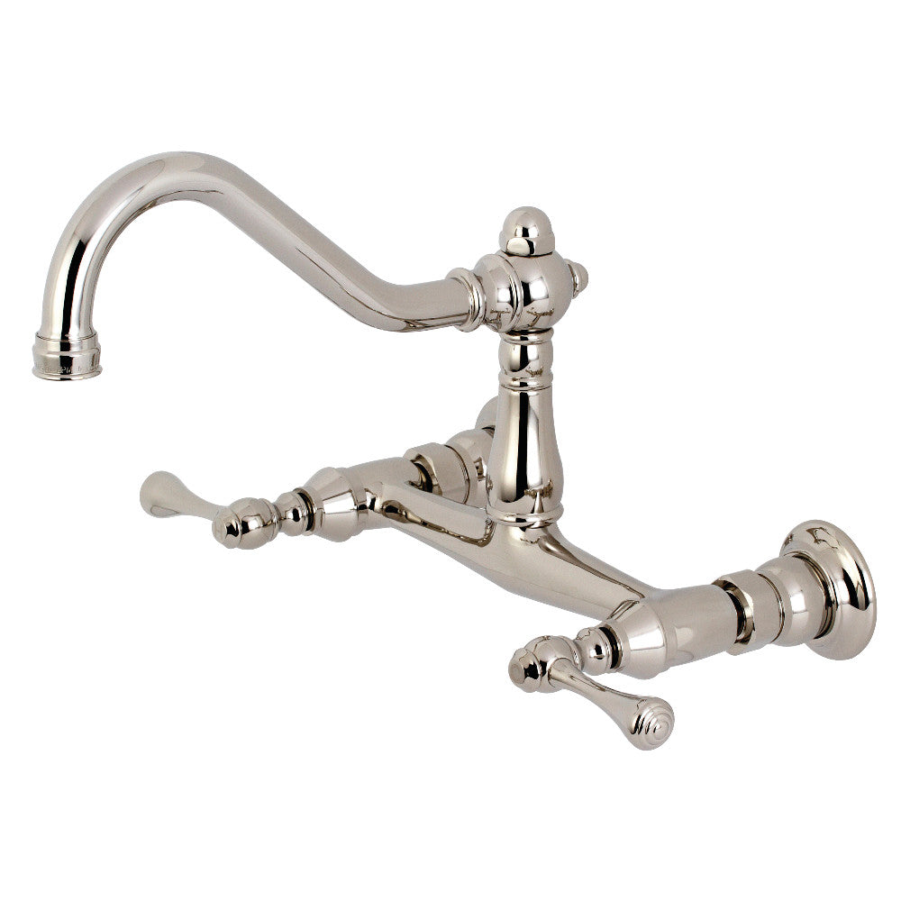 Vintage 8 Inch Center Wall Mount Bathroom Faucet