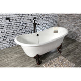 Cast Iron Double Slipper Clawfoot Tub (No Faucet Drillings)