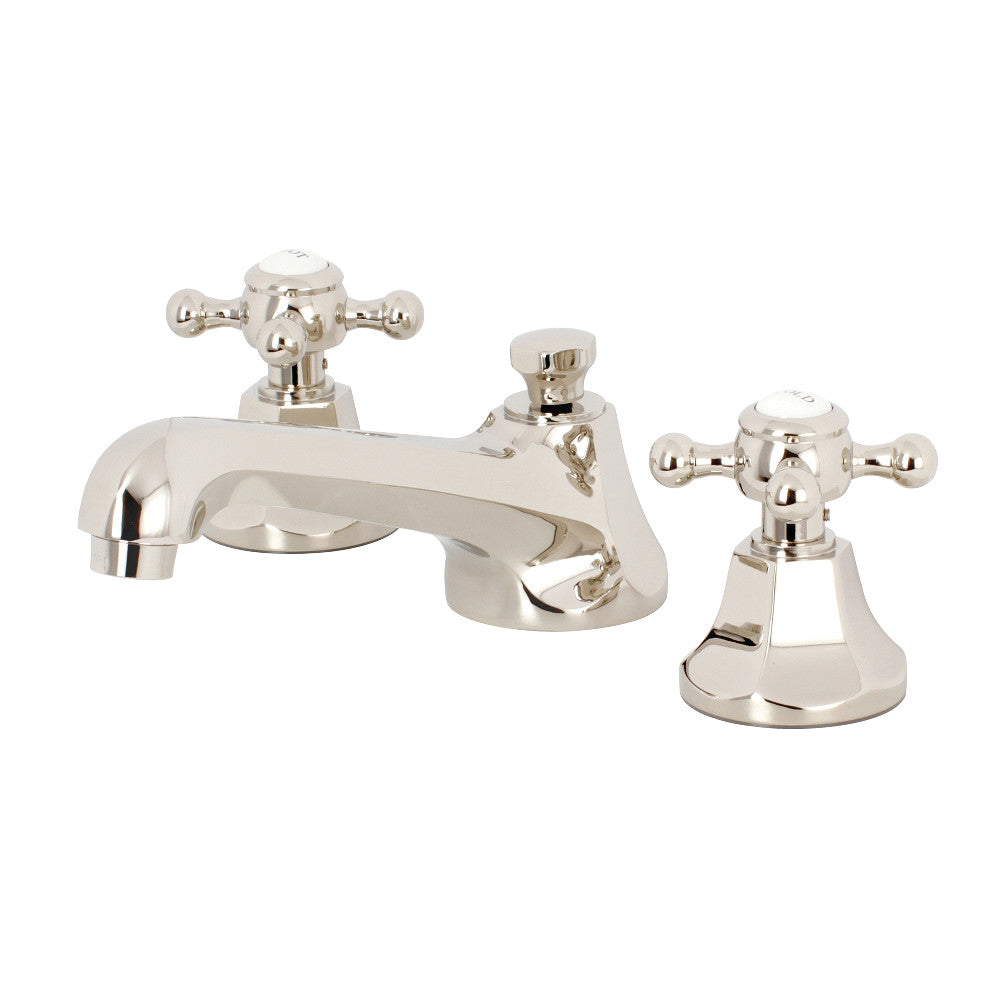 Metropolitan 8" Widespread Bathroom Faucet With Brass Pop-Up