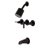 NuvoFusion Three Handle Tub And Shower Faucet