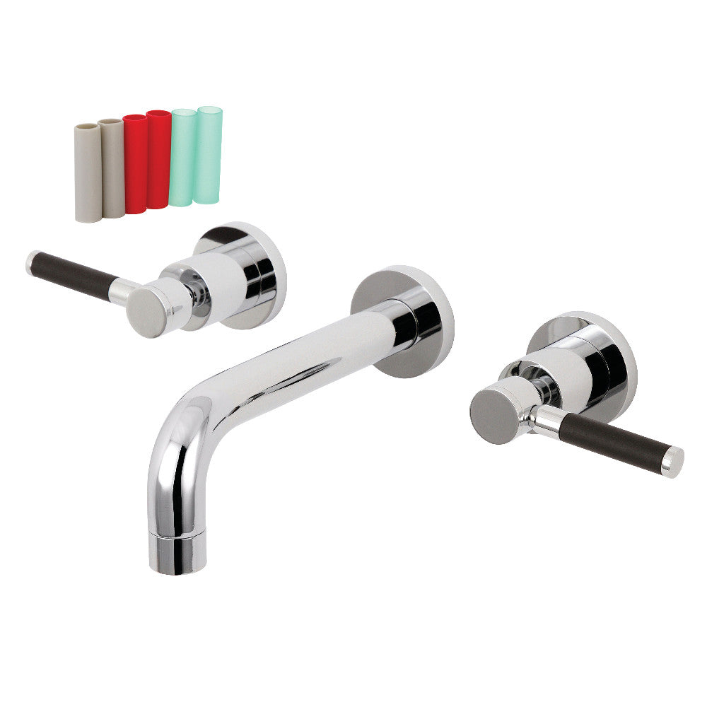 Kaiser Easy To Clean Two Handle Wall Mount Bathroom Faucet