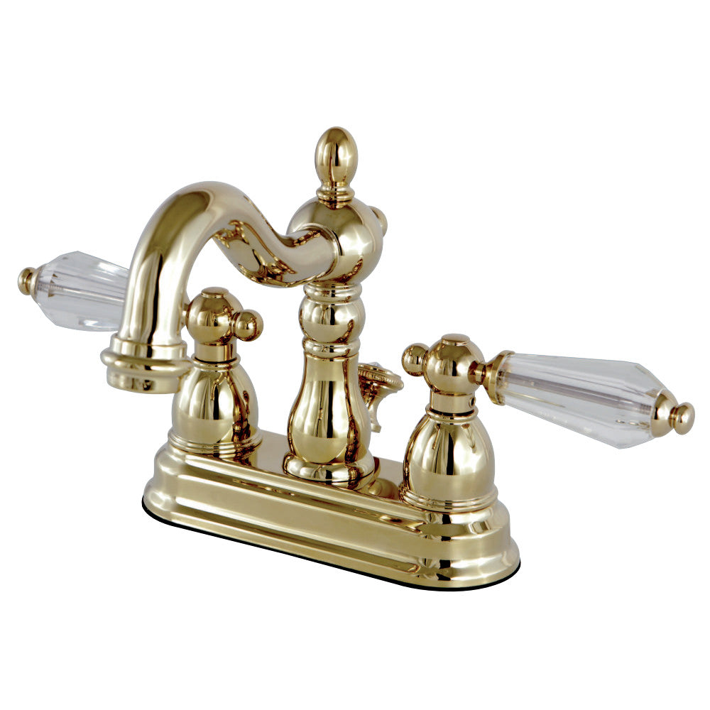 Wilshire 4" Centerset Bathroom Faucet With Brass Pop Up