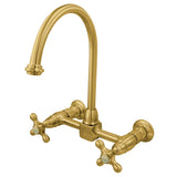 Restoration Wall Mount Bridge Kitchen Faucet