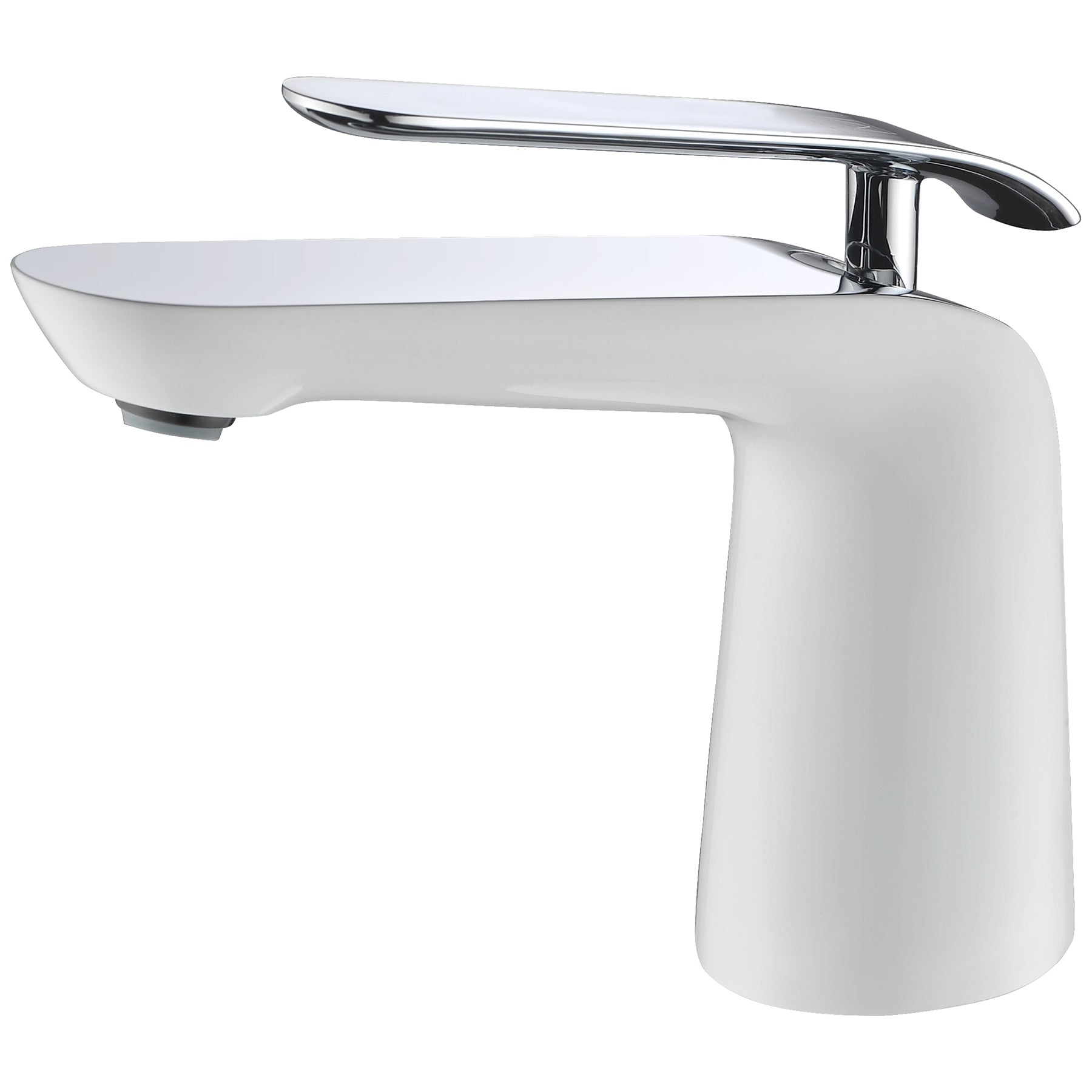 Etude Single-Handle Single Hole Mid Arc Bathroom Sink Faucet in Polished Chrome