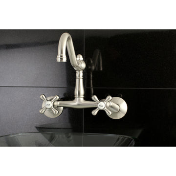 Vintage 6 Inch Traditional Adjustable Center Wall Mount Kitchen Faucet