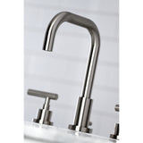 Manhattan Widespread Bathroom Faucet with Brass Pop-Up