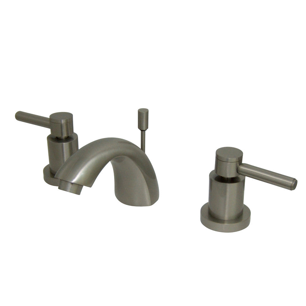 Mini Widespread Bathroom Faucet In Brushed Nickel