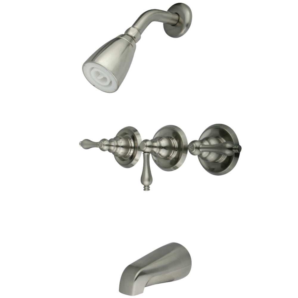 Magellan Tub & Shower Faucet In Three Handle Operation