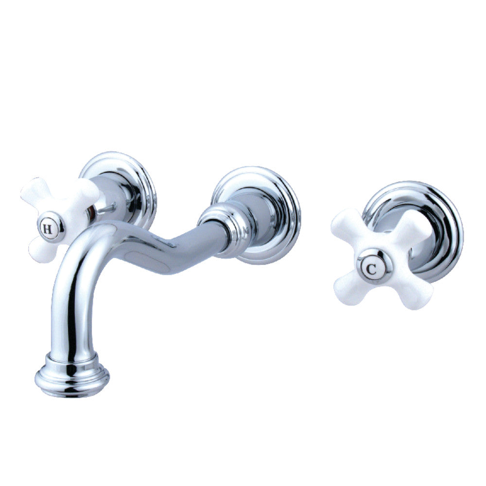 Vintage 2-Handle Wall Mount Bathroom Faucet