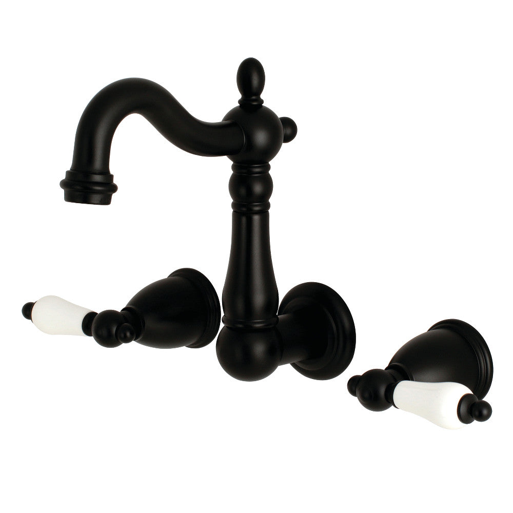 Traditional 8-Inch Center Wall Mount Bathroom Faucet