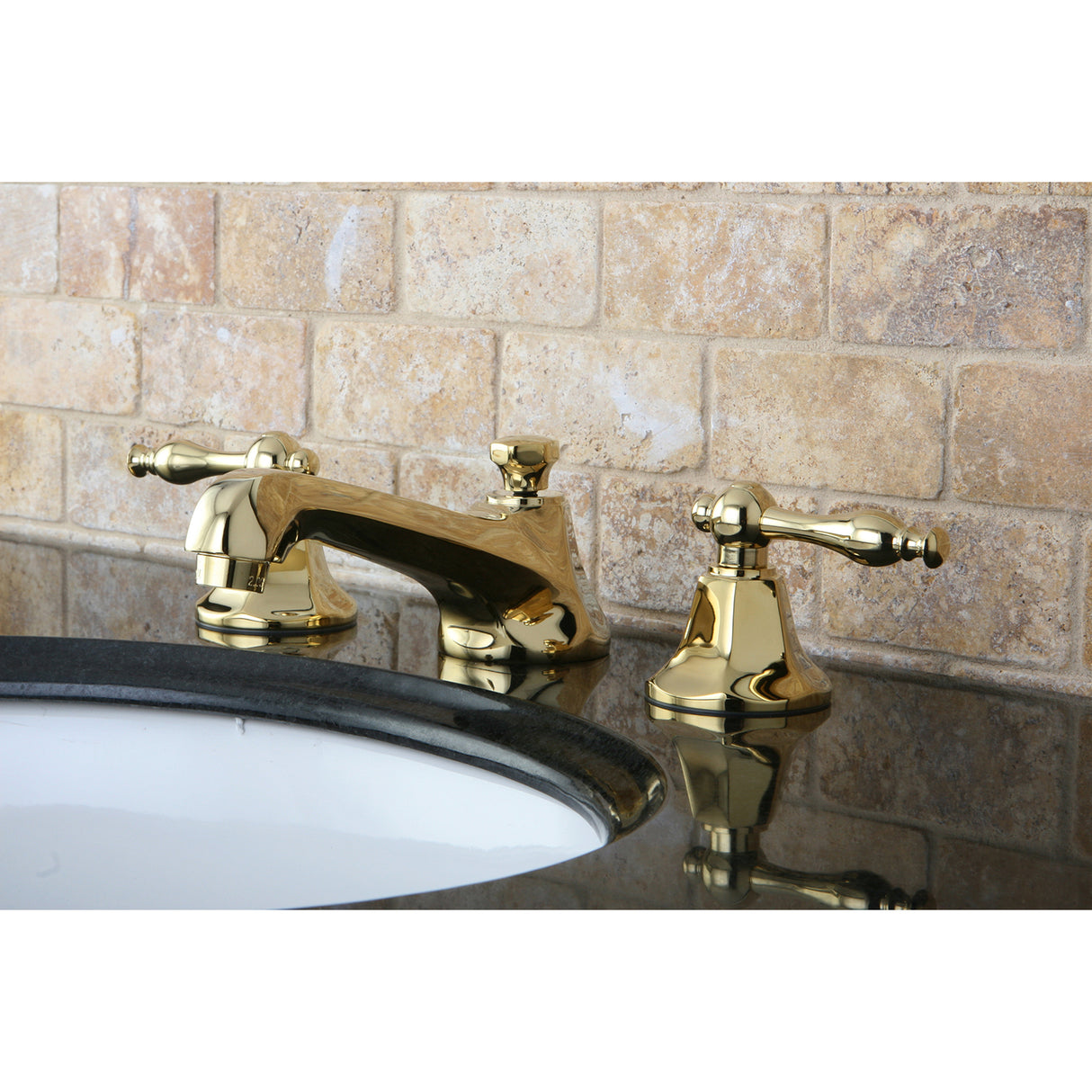 Naples Modern Widespread 8 Inch Bathroom Faucet