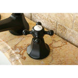 Metropolitan 8" Widespread Bathroom Faucet With Brass Pop-Up