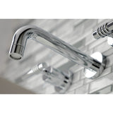 Milano 2-Handle 8 inch Wall Mount Bathroom Faucet