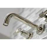 Milano 2-Handle 8 inch Wall Mount Bathroom Faucet