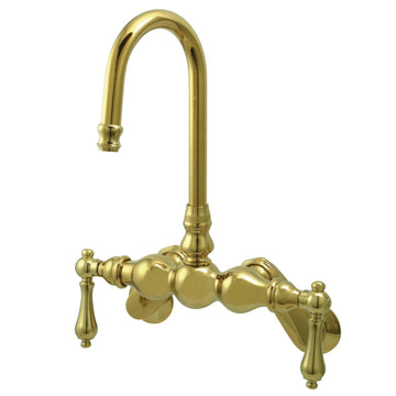 Vintage Wall Mount Tub Faucet With Adjustable Centers