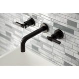 Milano 2-Handle 8 inch Wall Mount Bathroom Faucet