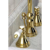 Bel Air Widespread Bathroom Faucet with Brass Pop Up - BUILDMYPLACE