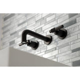 Milano 2-Handle 8 inch Wall Mount Bathroom Faucet