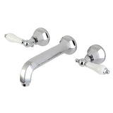 Metropolitan 2-Handle Wall Mount Bathroom Faucet