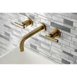 Manhattan 2-Handle 8 inch Wall Mount Bathroom Faucet