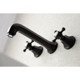 Metropolitan Two-handle 3-Hole Wall Mount Bathroom Sink Faucet