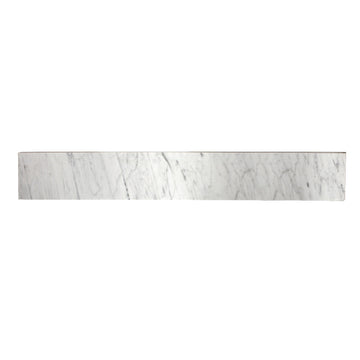 Fauceture Templeton 36" Carrara Marble Vanity Top Backsplash, Carrara White