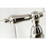 Heritage Bridge Kitchen Faucet with Brass Sprayer