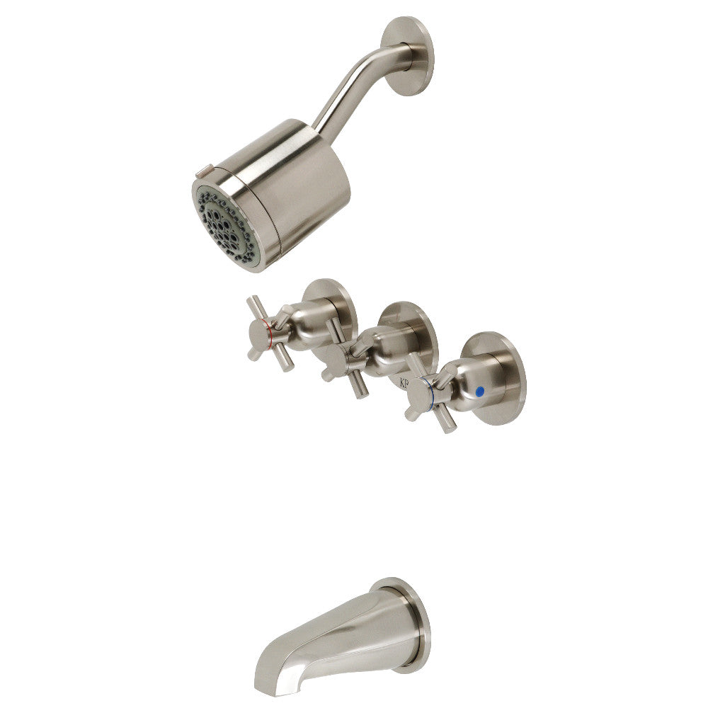 Concord Three Handle Tub And Shower Faucet