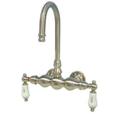 Vintage 3.4" Wall Mount Tub Faucet In 9.44" Spout Reach