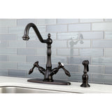 Mono Single Hole Deck Mount Kitchen Faucet With Brass Sprayer