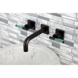 Kaiser Easy Clean Two Handle Two-handle 3-Hole Wall Mount Bathroom Sink Faucet