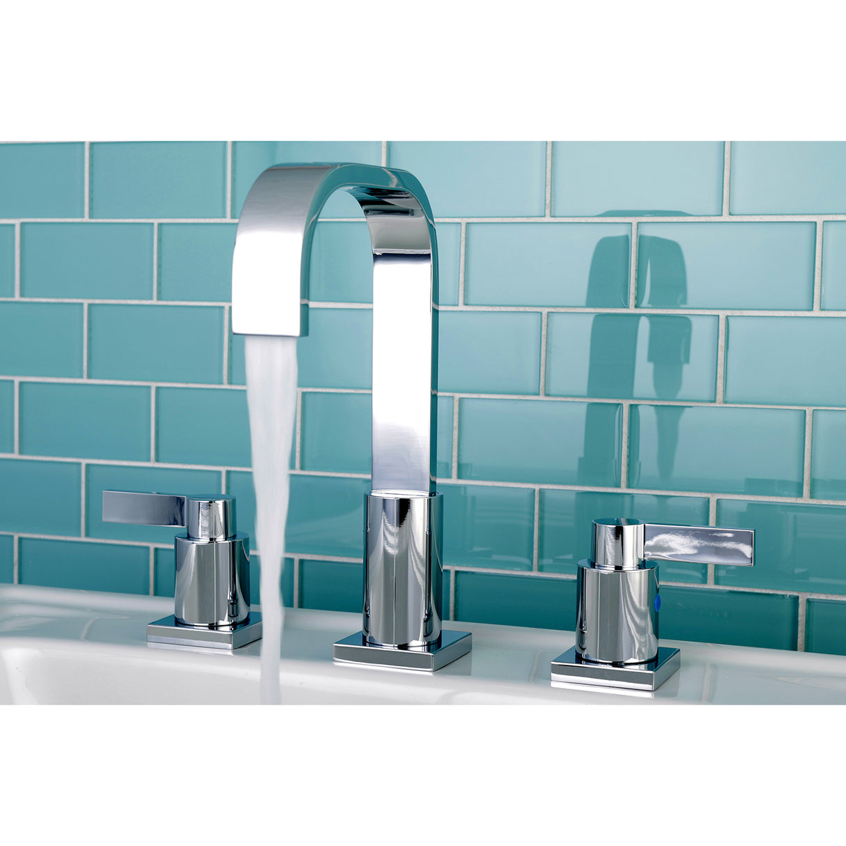 NuvoFusion Widespread Modern Bathroom Faucet