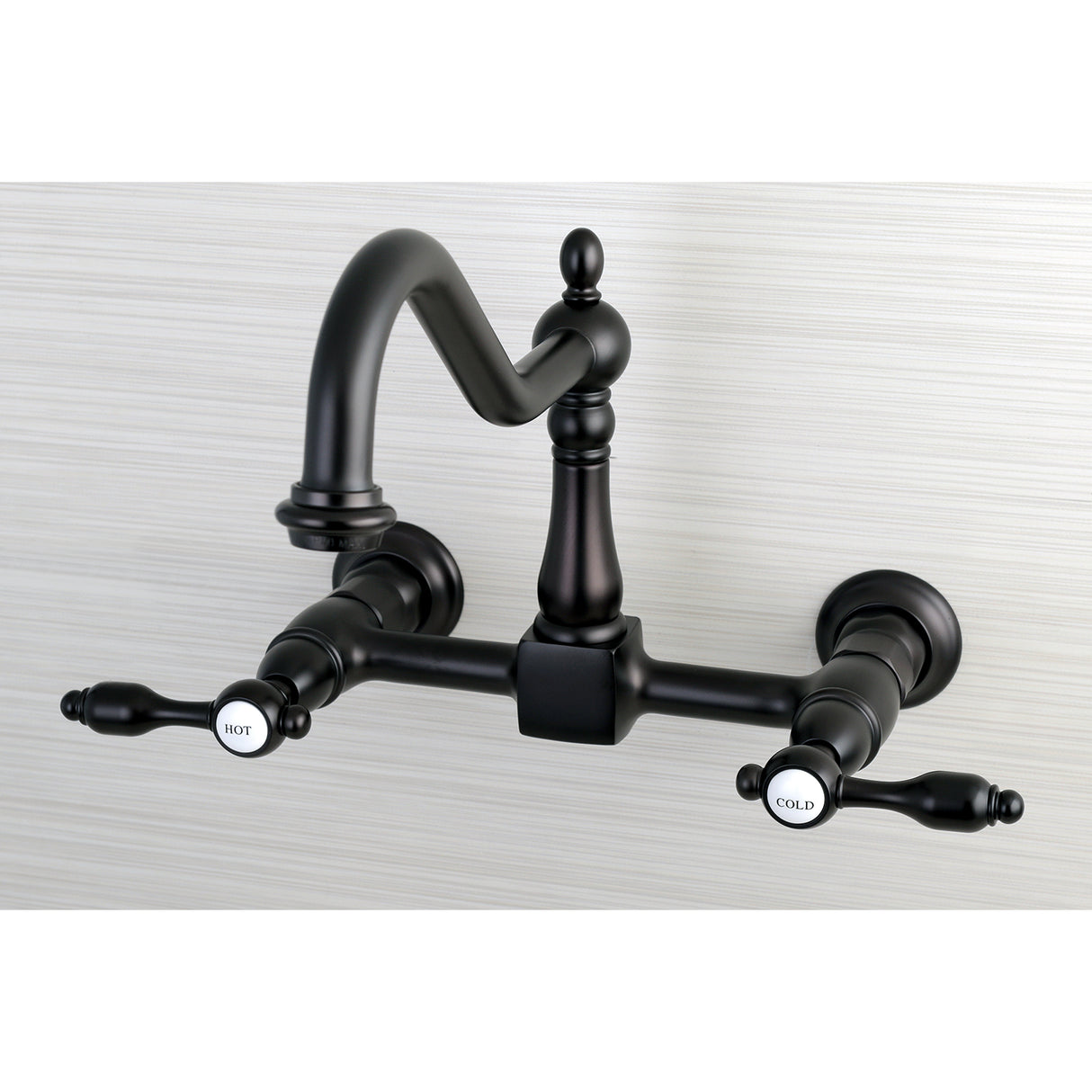 Tudor Wall Mount Bridge Kitchen Faucet