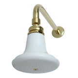 Victorian Ceramic Showerhead with 12" Shower Arm Combo