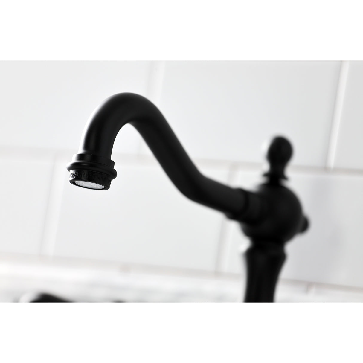 Widespread Bathroom Faucet w/ Brass Pop-Up